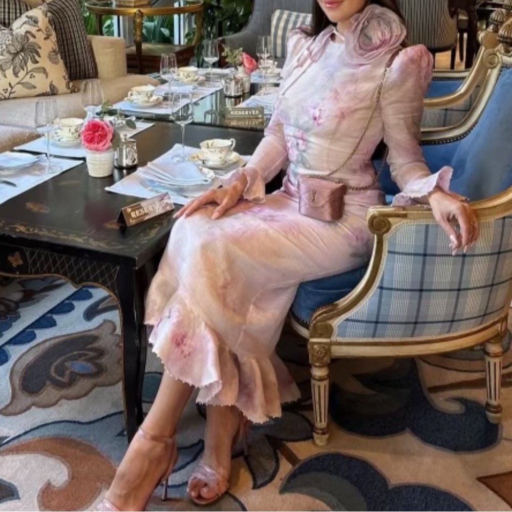 NEW ZIMMERMANN Crush Floral Midi Dress